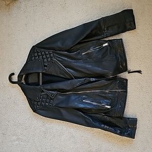 AllSaints Taro Leather Jacket